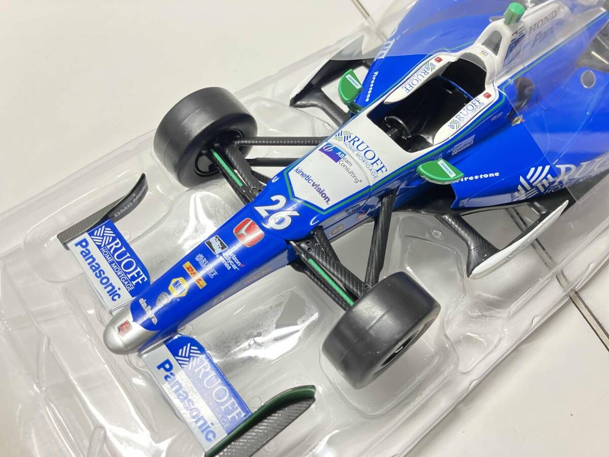 1|18 INDYCAR 2017 佐藤琢磨 2017インディ500優勝 ＧＲＥＥＮＬＩＧＨＴ F 1カー ダイキャストモデル 26