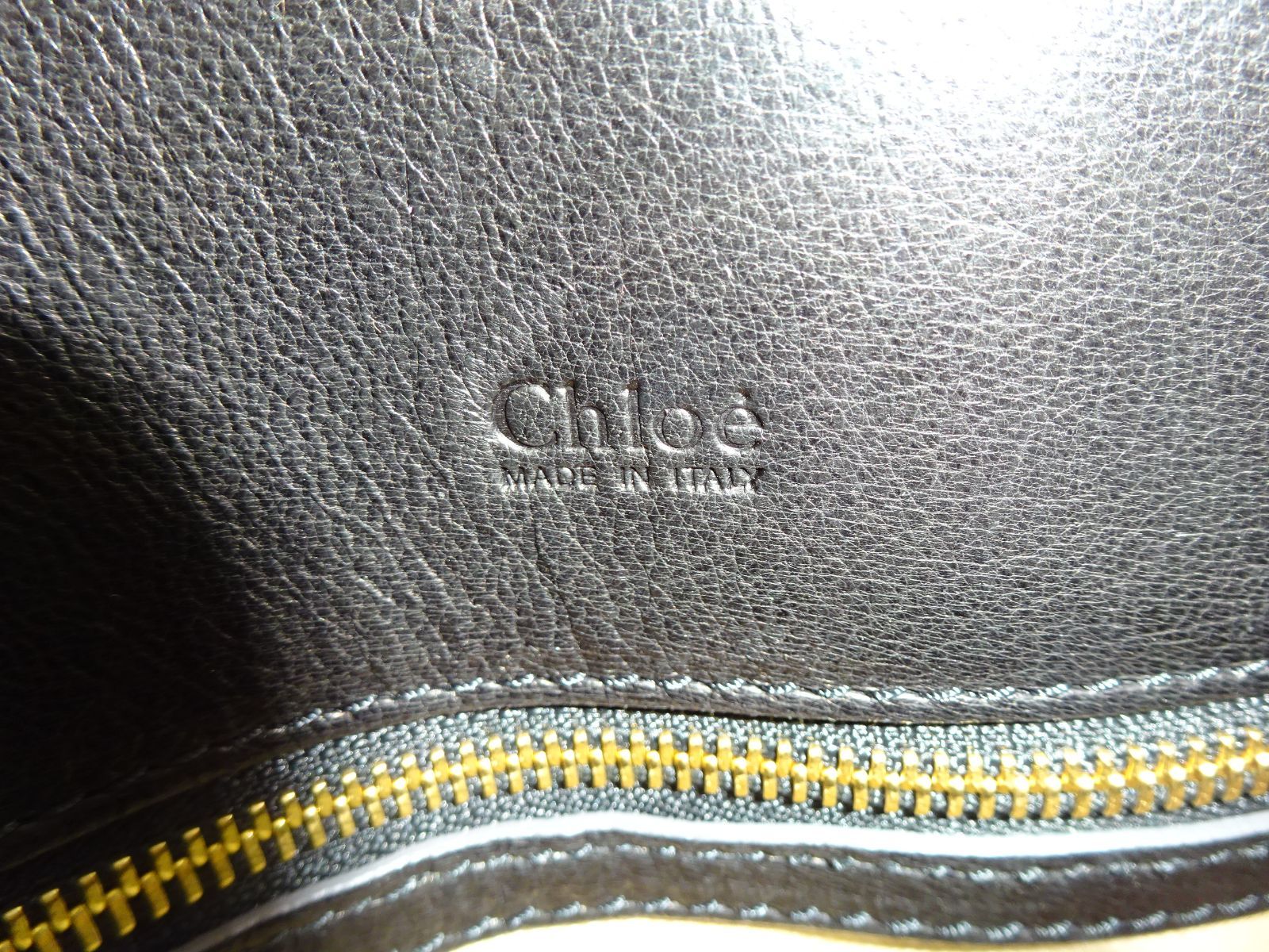Chloe クロエ Eloise エロイーズ ハンドバッグ ブラック ゴールド 