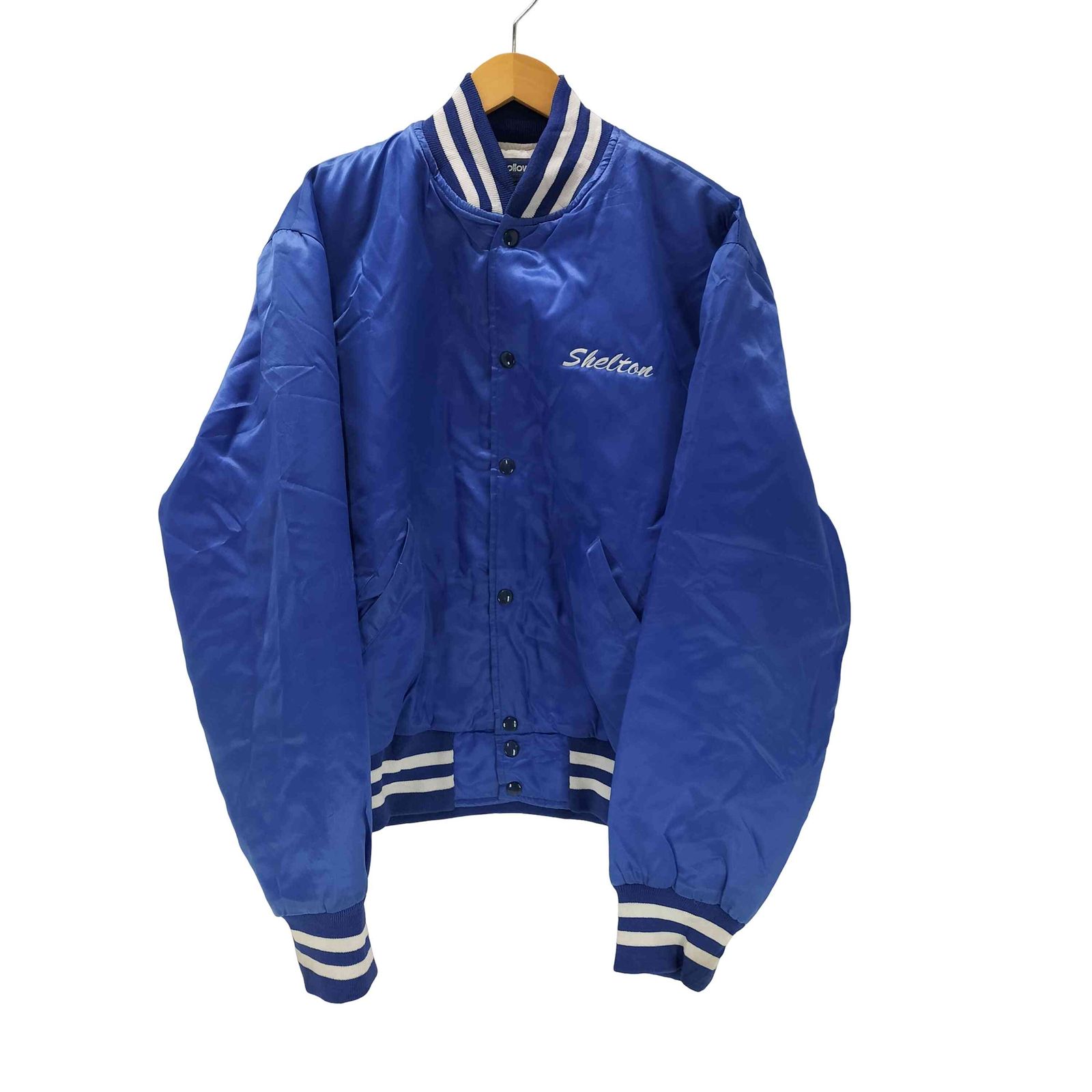 80s HOLLOWAY スタジアムジャンパー スタジャン USA製 ホロウェイ HOLLOWAY 80-90S USA製 両面 刺繍 ナイロン スタジアム