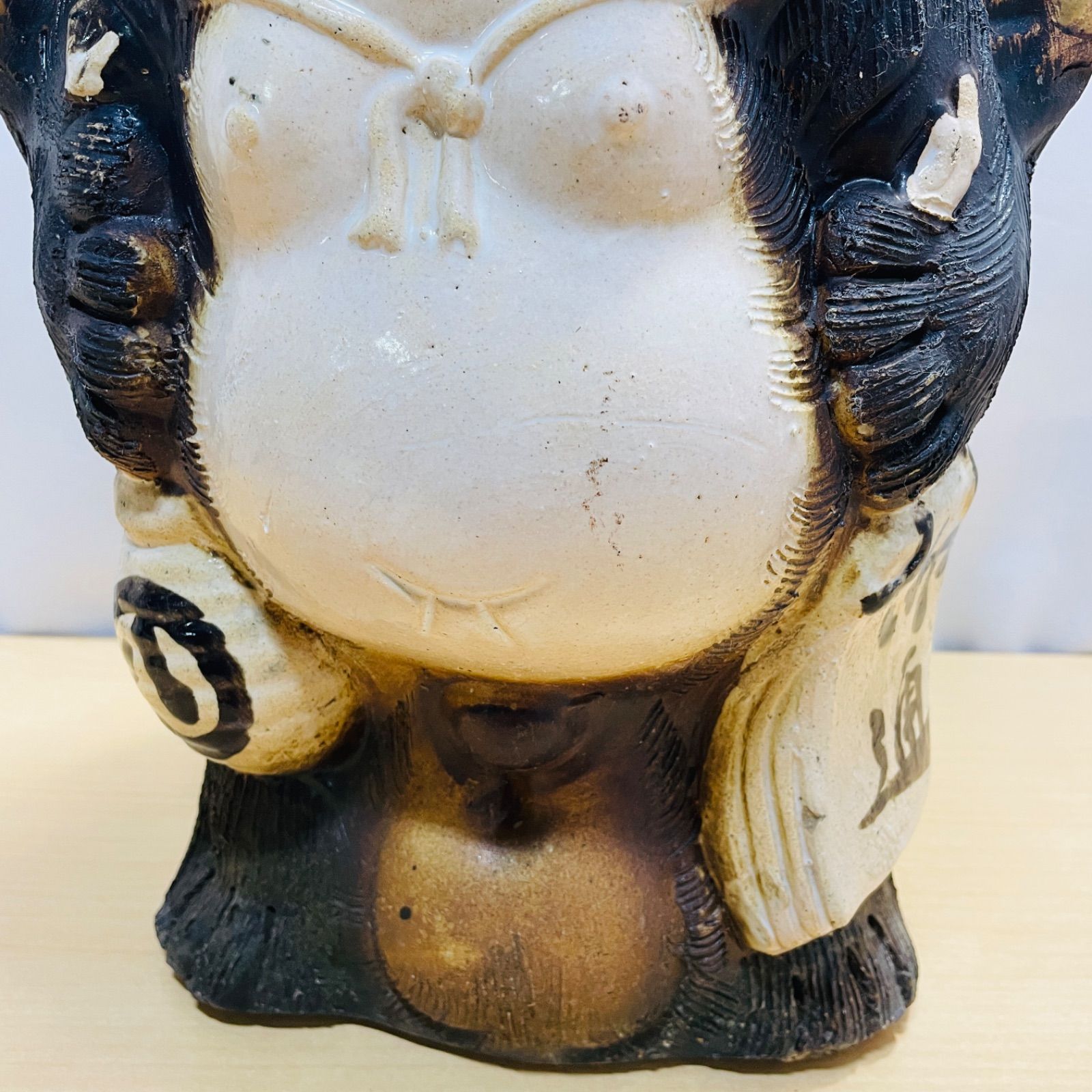 信楽焼 たぬき 手作りの通販 狸の置物 たぬき 信楽焼 手づくり八作 工芸品