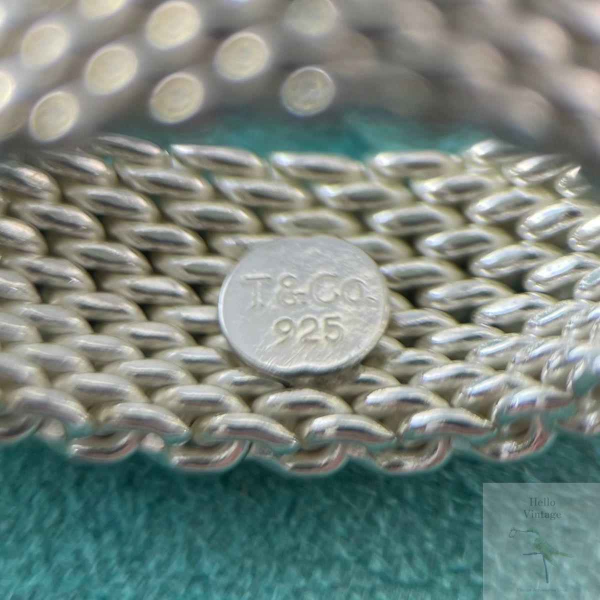 ティファニー 18号 サマセット メッシュ リング シルバー 925 ZE3fe