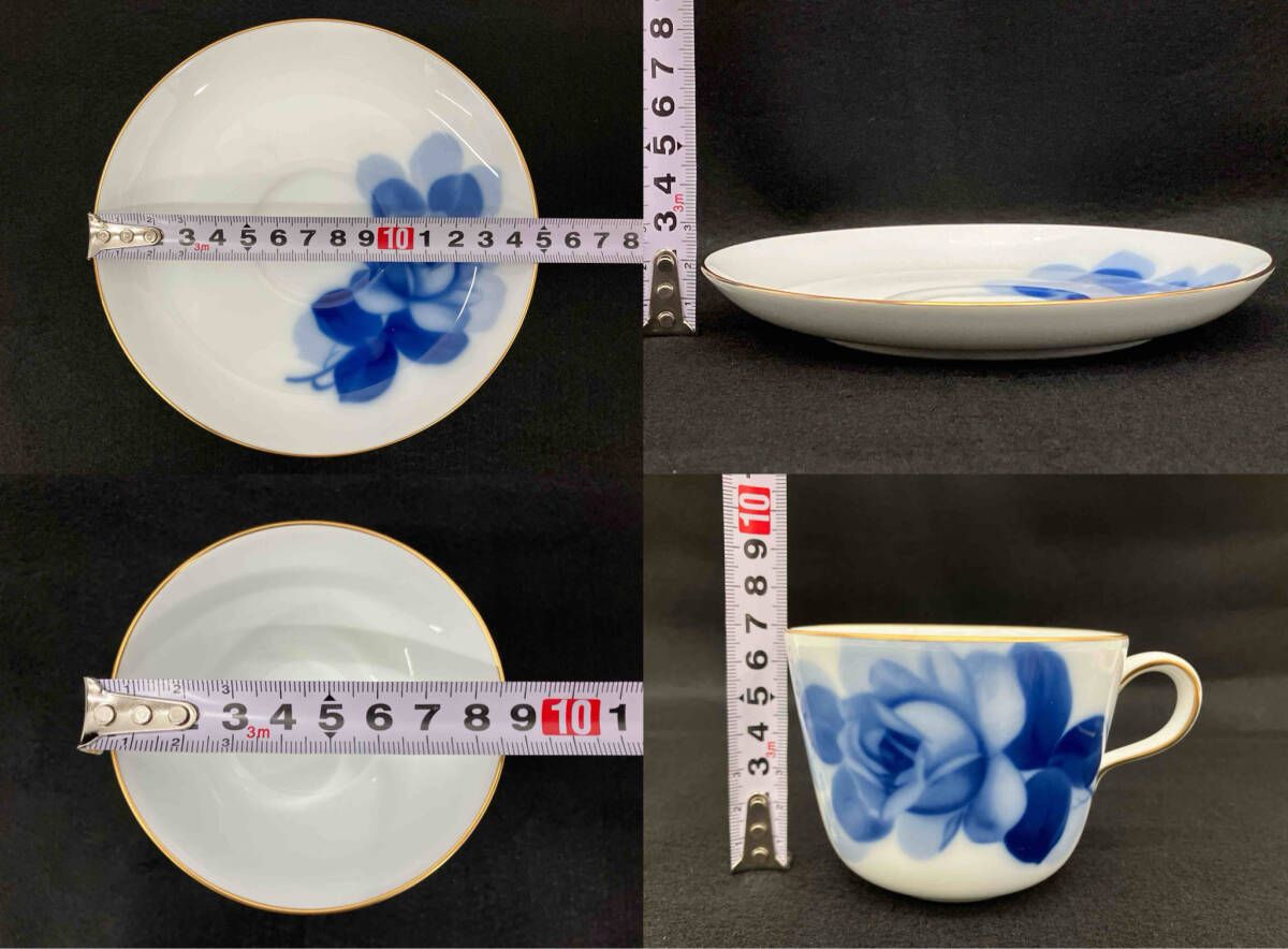  大倉陶器 ブルーローズ カップ-ソーサー 2客 その他 キッチン 食器