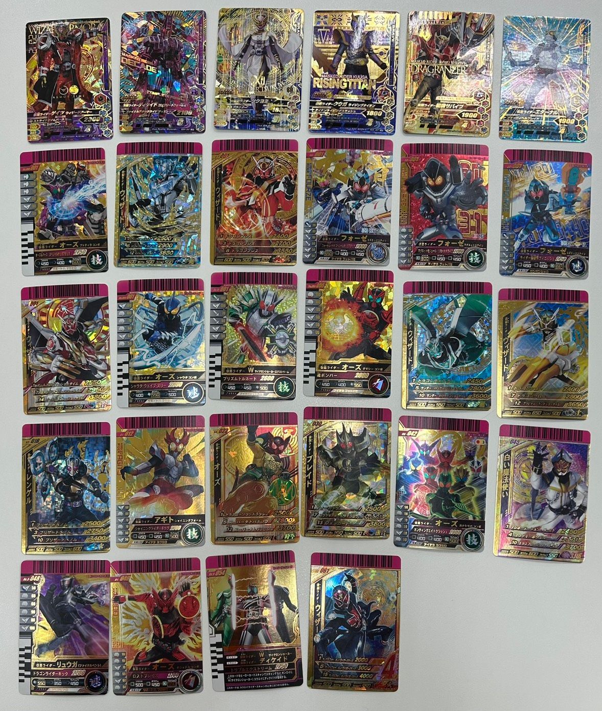 【加】ガンバライジング ガンバライド カード 28枚セット 仮面ライダー ウィザード オーズ ブレイド ディケイド リュウガ エターナル クウガ トレーディングカードアーケードゲーム レア 仮面ライダー バトル 石ノ森章太郎【6816SS-1】C24