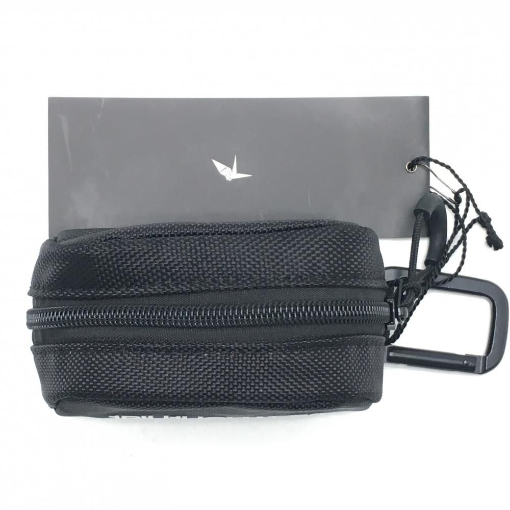  ウノピゥウノウグァーレトレ ボールポーチ 黒 白 ロゴ 小物入れ ゴルフ 1PIU1UGUALE3 ゴルフシューズ ゴルフバッグ キャディバッグ ゴルフ