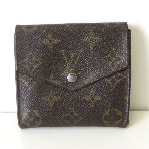 ルイヴィトン LOUIS VUITTON 財布 二つ折り Wホック モノグラム