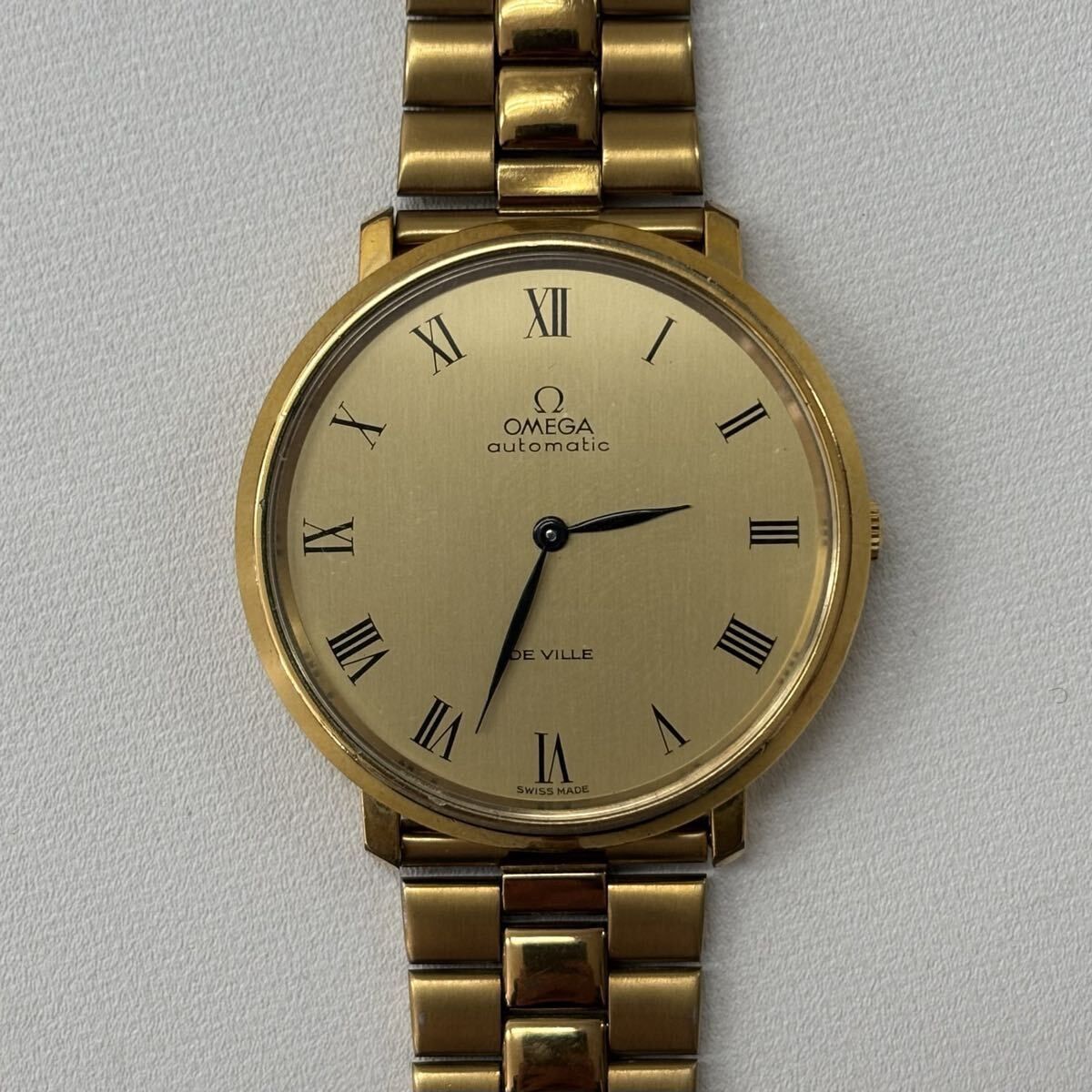 OMEGA オメガ DE VILLE デビル ゴールド 文字盤 ジュビリーブレス 自動巻き AUTOMATIC 2針 151 0039 アンティーク 腕時計 802 0370