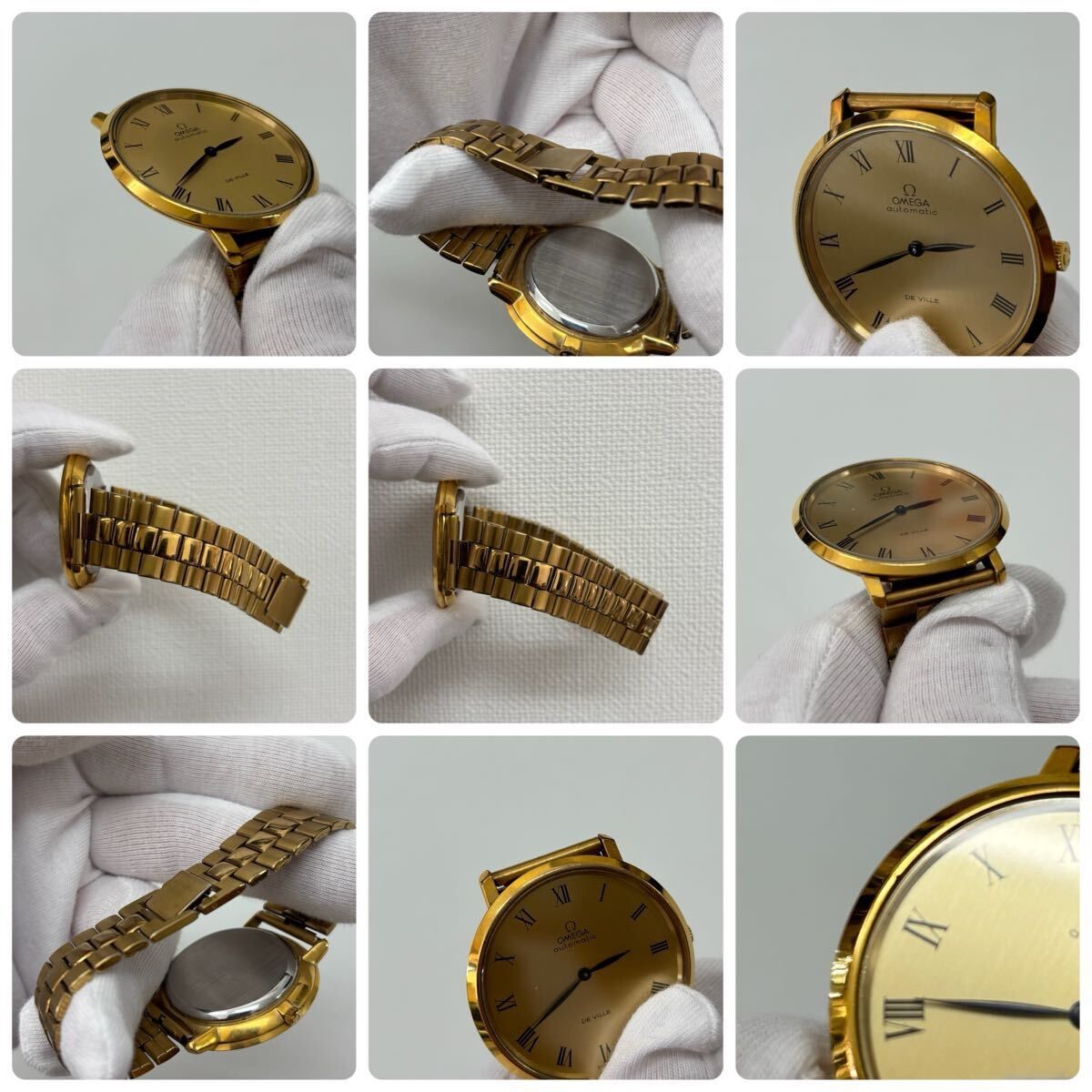  OMEGA オメガ DE VILLE デビル ゴールド 文字盤 ジュビリーブレス 自動巻き AUTOMATIC 2針 151 0039 アンティーク 腕時計 802 0370 自動巻き時計 腕時計(アナログ)