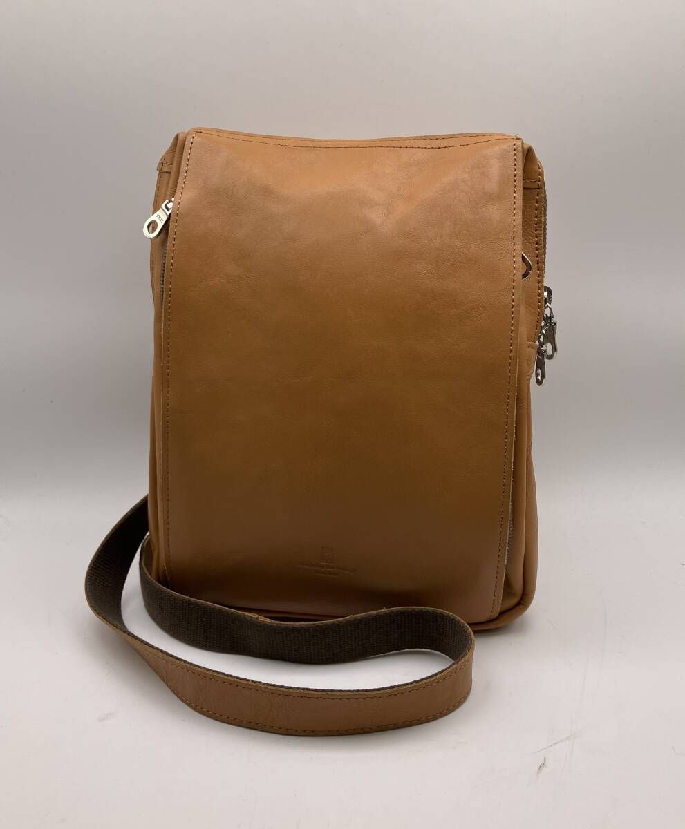 KOI コーアイ ショルダーバッグ キャメル レザー 日本製 BAGGY PORT 