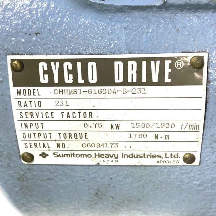  住友重機 減速機モーター CHHMS 1-6160 DA-B-231 その他 特殊工具