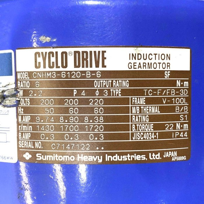  住友 減速機付きモーター CNHM 3-6120-B-6 その他 特殊工具