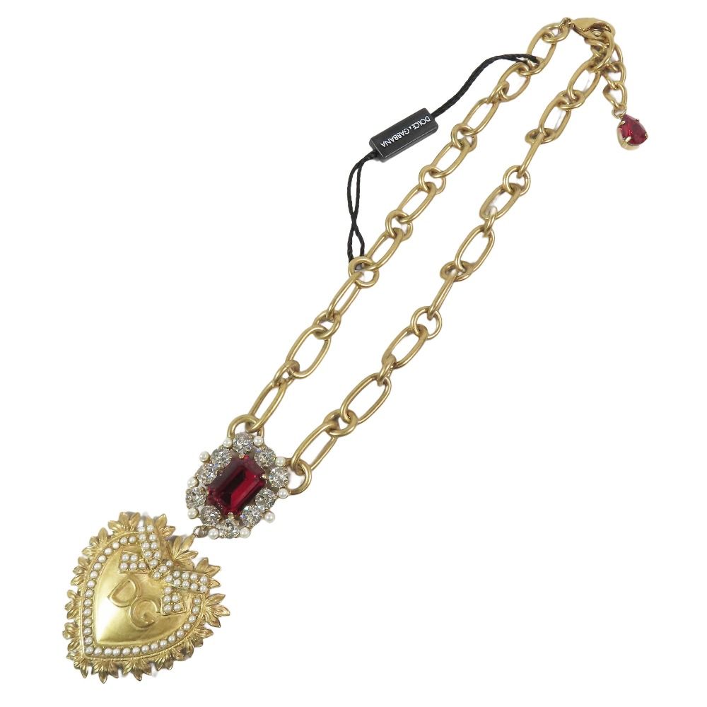 未使用 DOLCE&GABBANA ドルチェアンドガッバーナ ネックレス ハート DG 