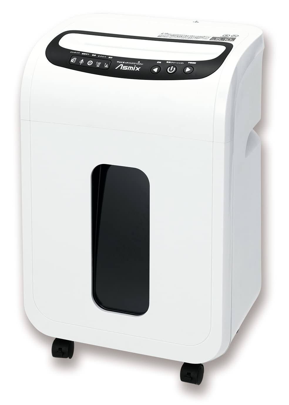 アスカ クロスカットシュレッダー S 77 最大 連続10分 満杯センサ クリーニング機能搭載 ホワイト