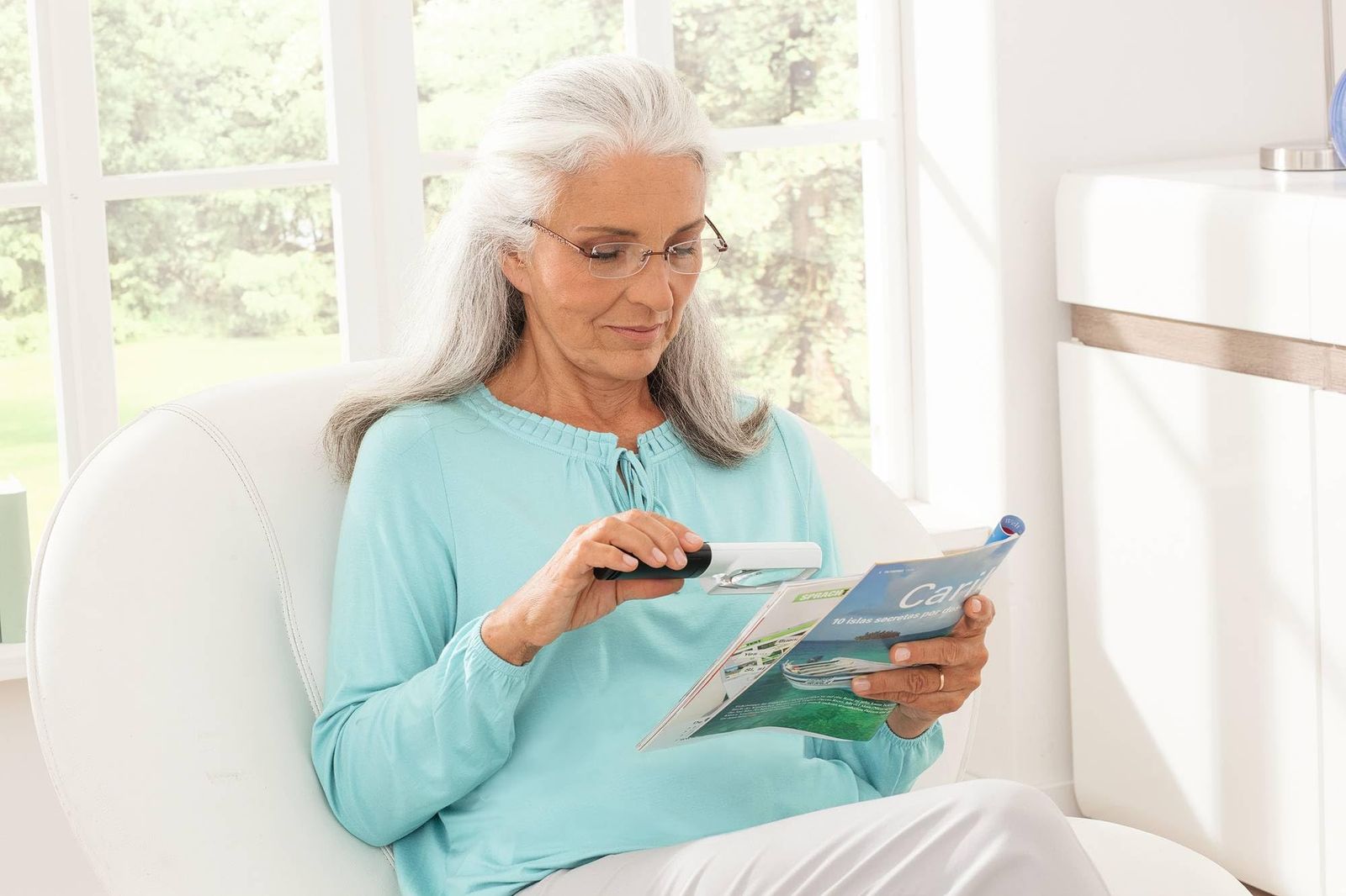  エッシェンバッハ LEDワイドライトルーペ 3.5倍 1511-3 その他 文房具 事務用品