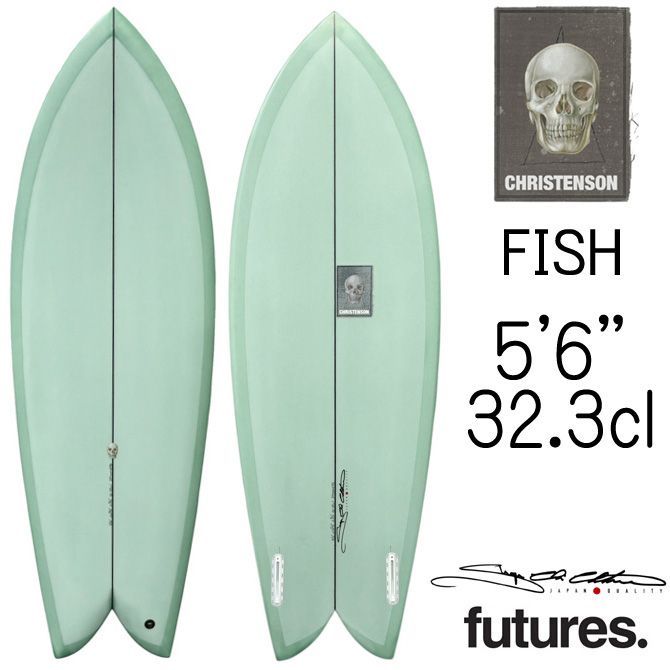 クリステンソン サーフボード フィッシュ 5'6×20 7/8×2 7/16 32.38L