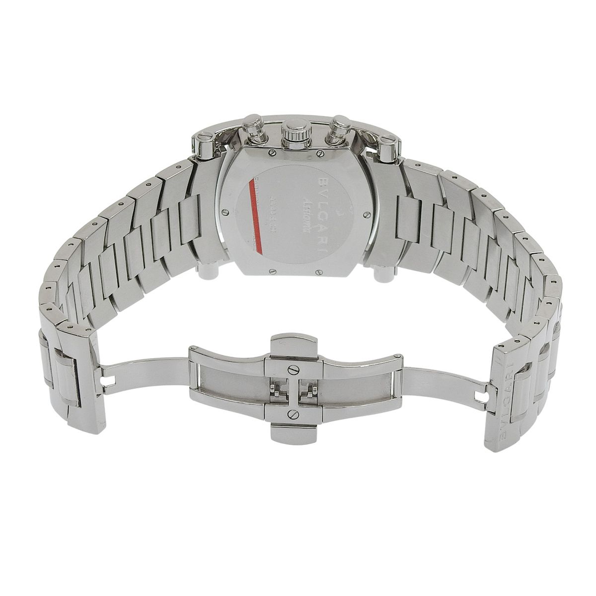  ブルガリ アショーマ クロノグラフ AA44SCH SS グレー 自動巻き メンズ 40802167371 アラモード モード系 自動巻き時計 腕時計(アナログ)