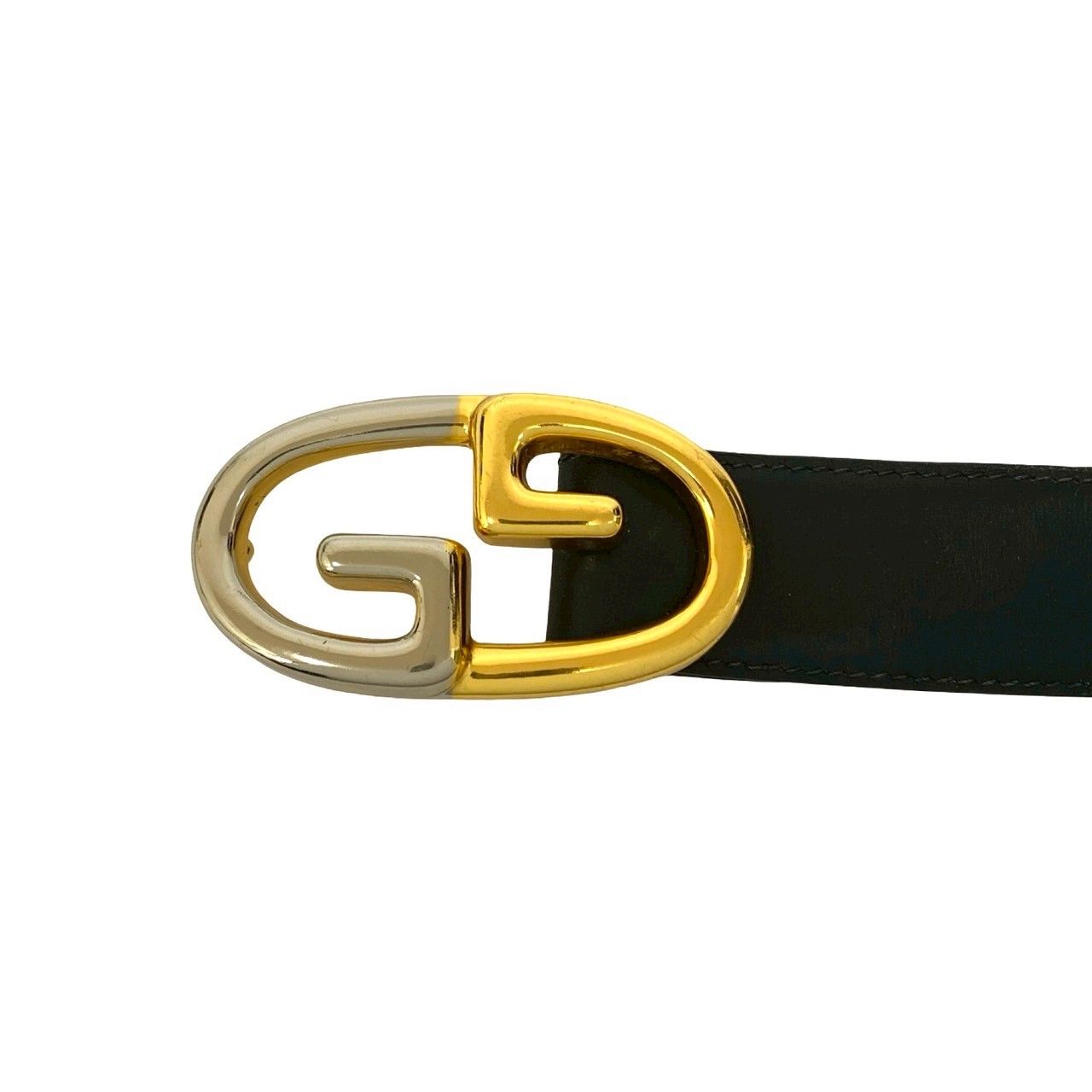 極 美品 希少品 GUCCI グッチ ヴィンテージ GG ロゴ バックル ベルト