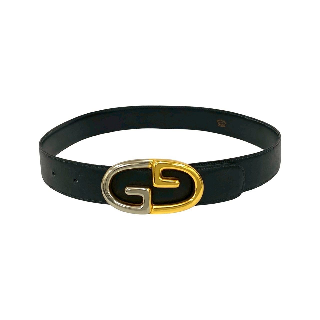 極 美品 希少品 GUCCI グッチ ヴィンテージ GG ロゴ バックル ベルト