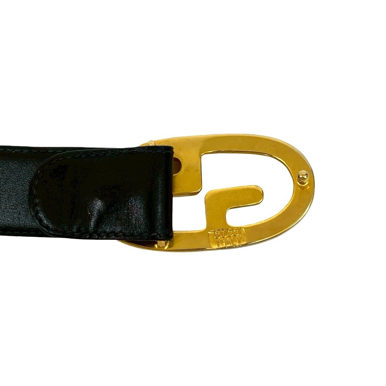 極 美品 希少品 GUCCI グッチ ヴィンテージ GG ロゴ バックル ベルト
