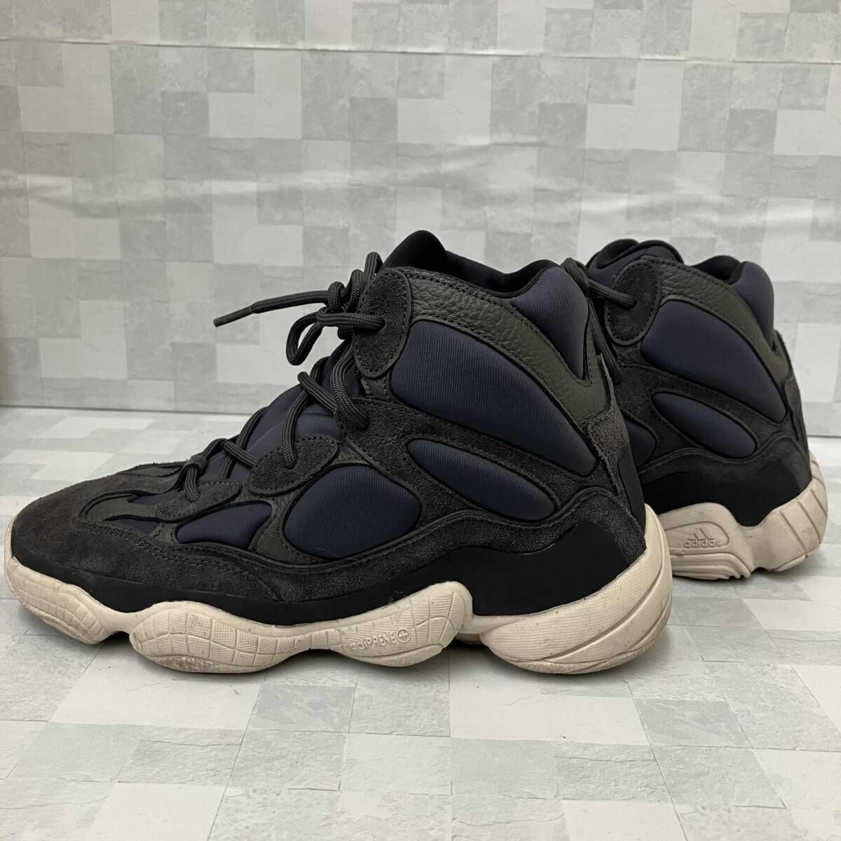 adidas アディダス スニーカー FW4968 YEEZY BOOST 500 HIGH SLATE ブラック ネイビー 26cm