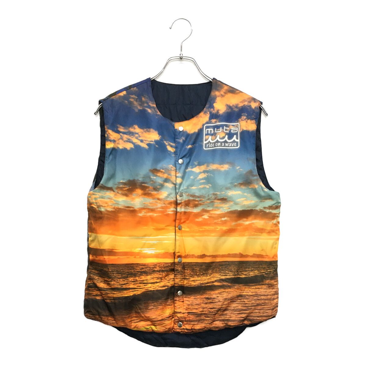 中古 レディース ムータマリン muta MARINE ベスト WF/WOMAN FREE 紺系