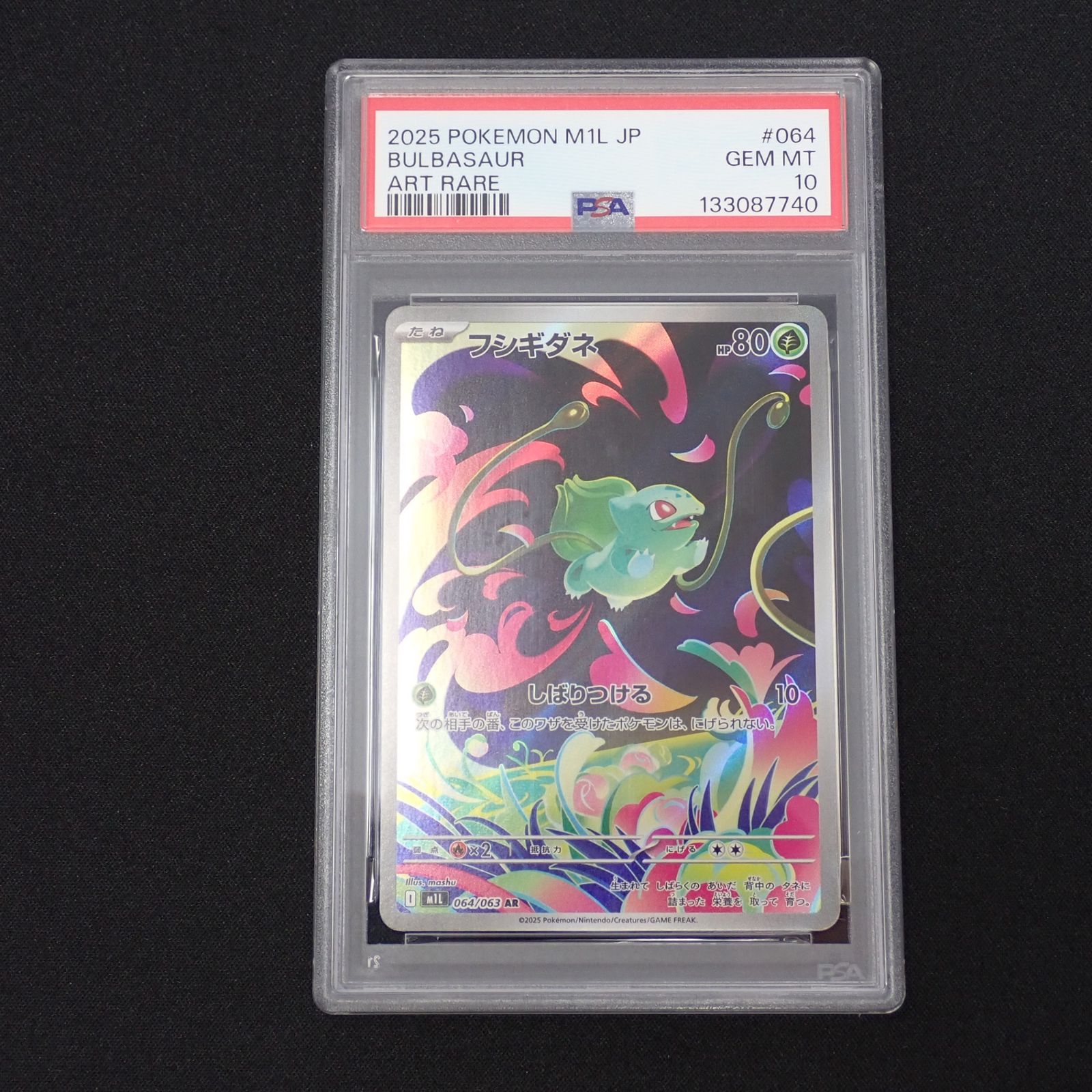 PSA10 3連番 メガフシギバナex SAR 進化ラインセット フシギダネ