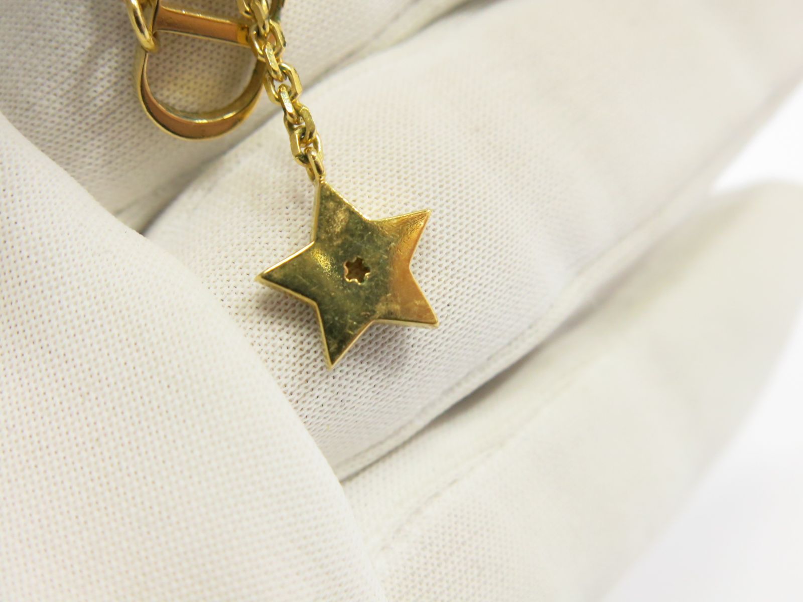 クリスチャンディオール ネックレス 星ラインストーン＆COロゴ