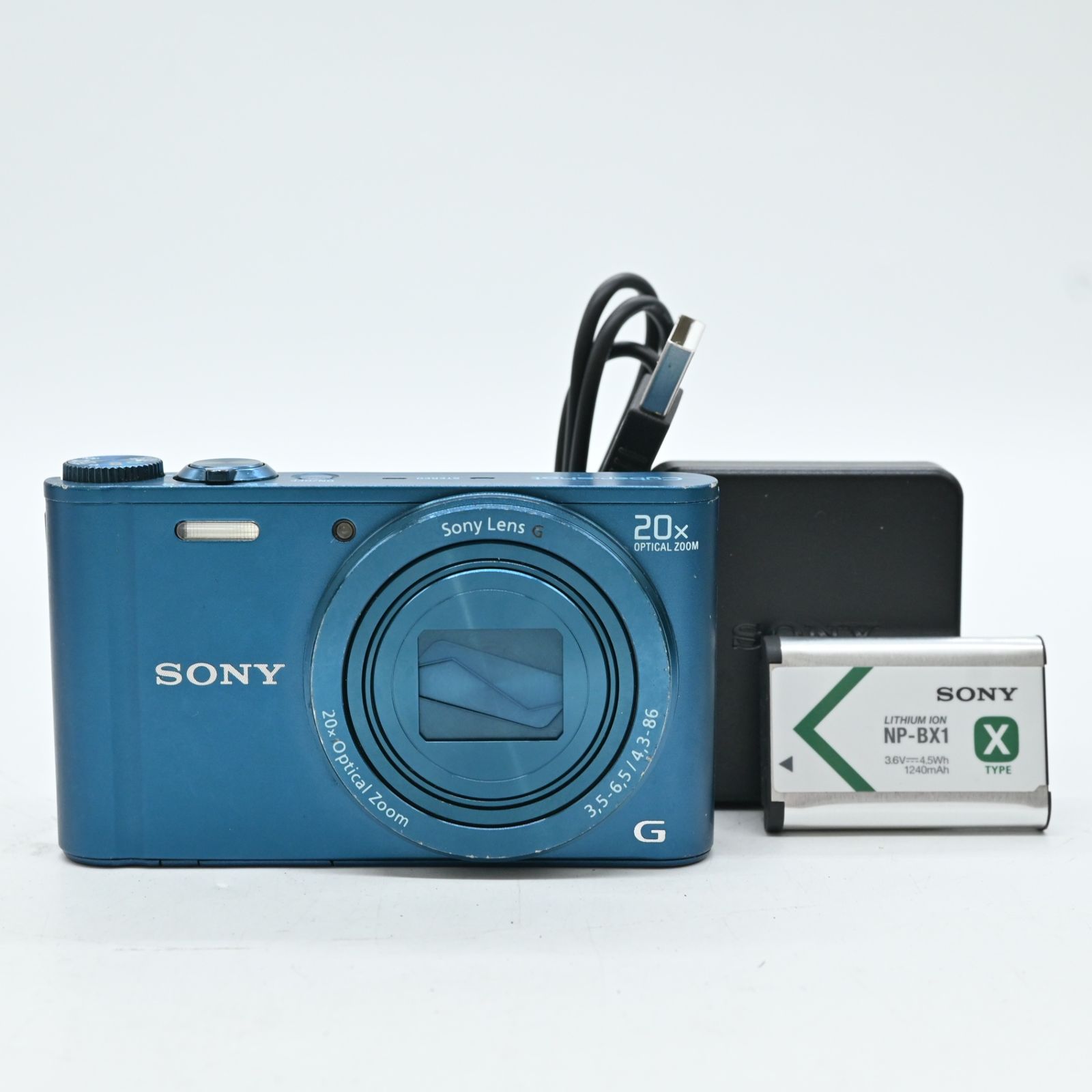 SONY Cyber-shot DSC-WX300［ブルー］【難あり】 Amazon