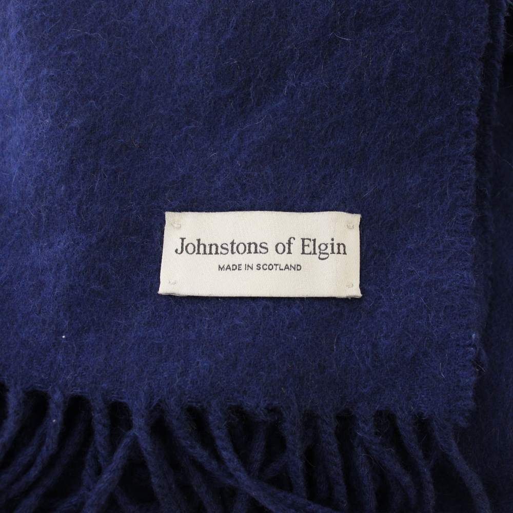 ジョンストンズオブエルガン Johnstons of Elgin マフラー フリンジ