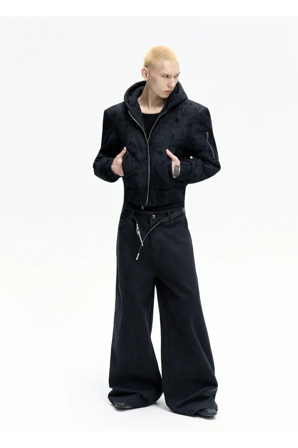 メンズ FRKM SCD｜WASHED BLACK BAGGY DENIM