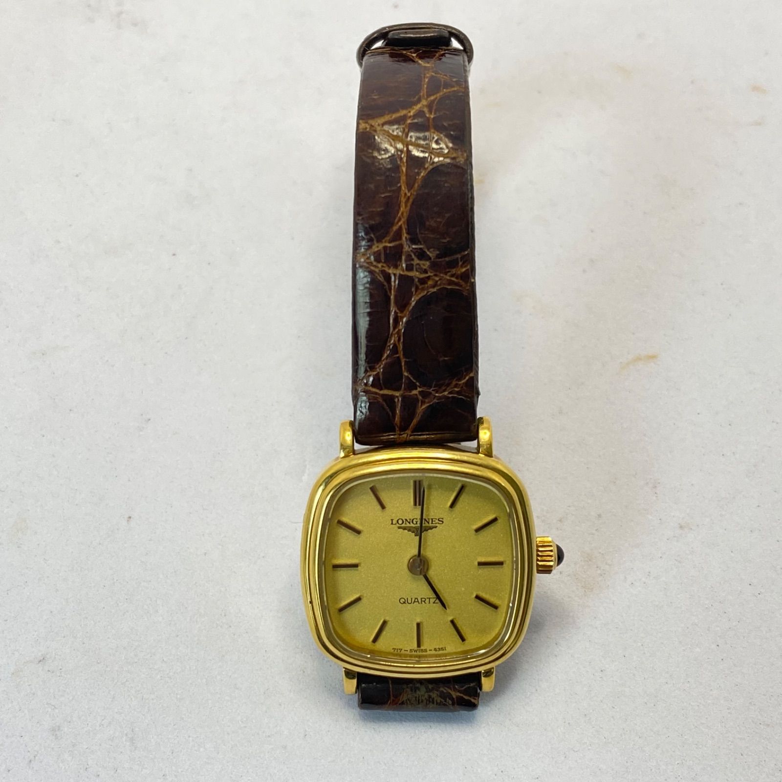 LONGINES ロンジン クォーツ ゴールド文字盤 腕時計 18855435 【不動 