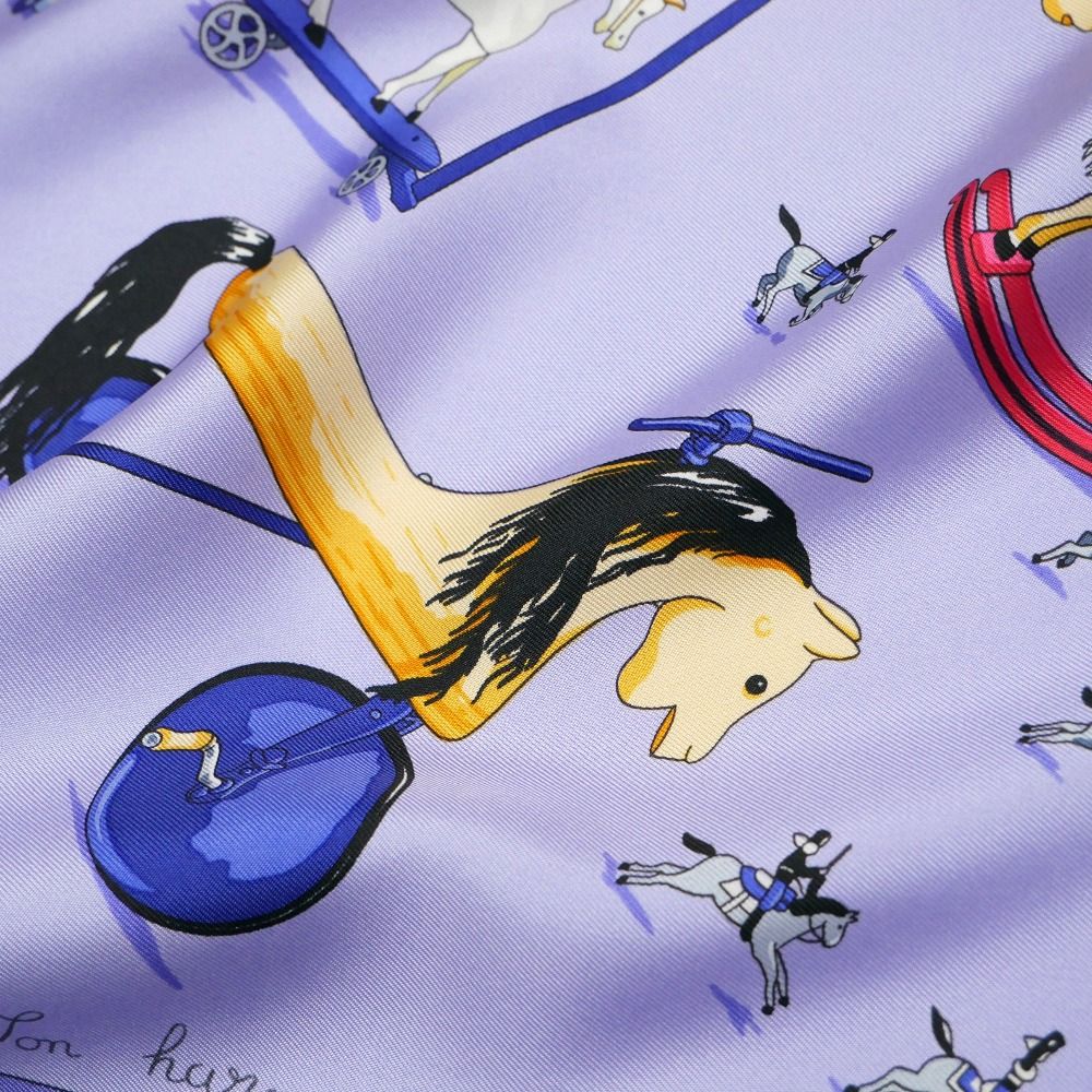 HERMES エルメス カレ90 Raconte moi le cheval お馬の話をして