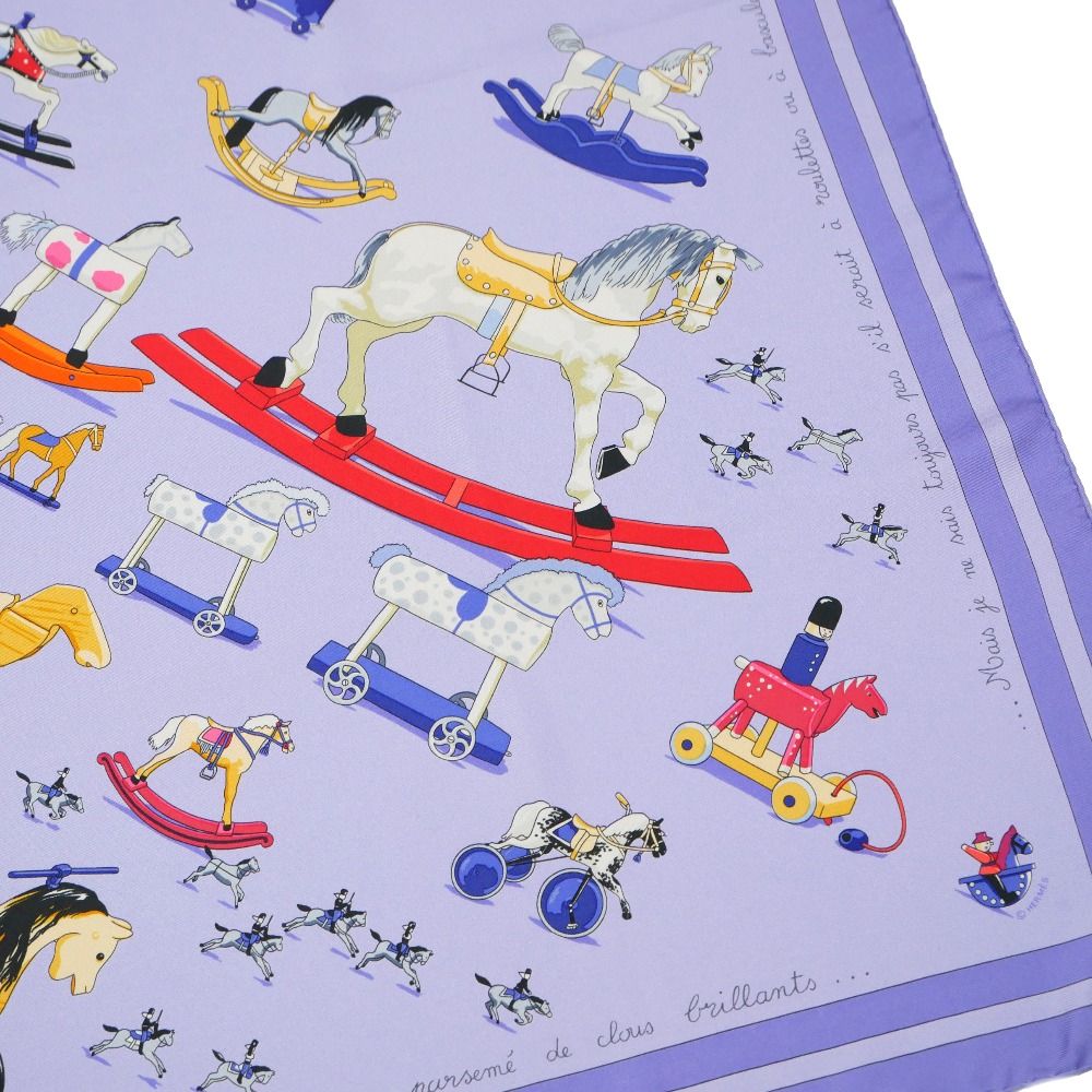 HERMES エルメス カレ90 Raconte moi le cheval お馬の話をして