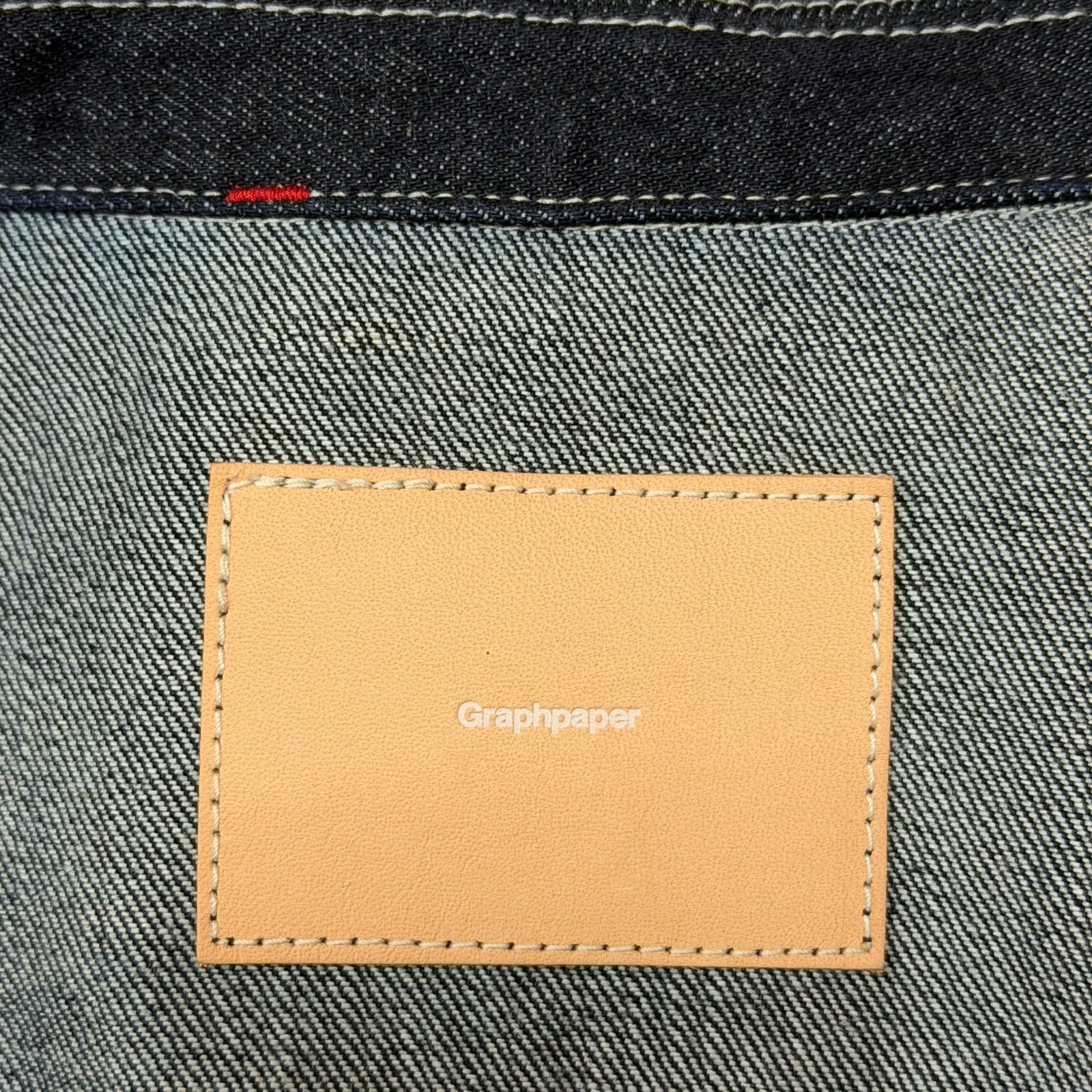 Graphpaper 24AW Selvage Denim Riders Jacket Dice&Dice別注 セルビッジデニムライダースジャケット グラフペーパー GM243-20338D インディゴ 2 （8488M） Graphpaper 24AW Selvage Denim Riders Jacket Dice&Dice別注