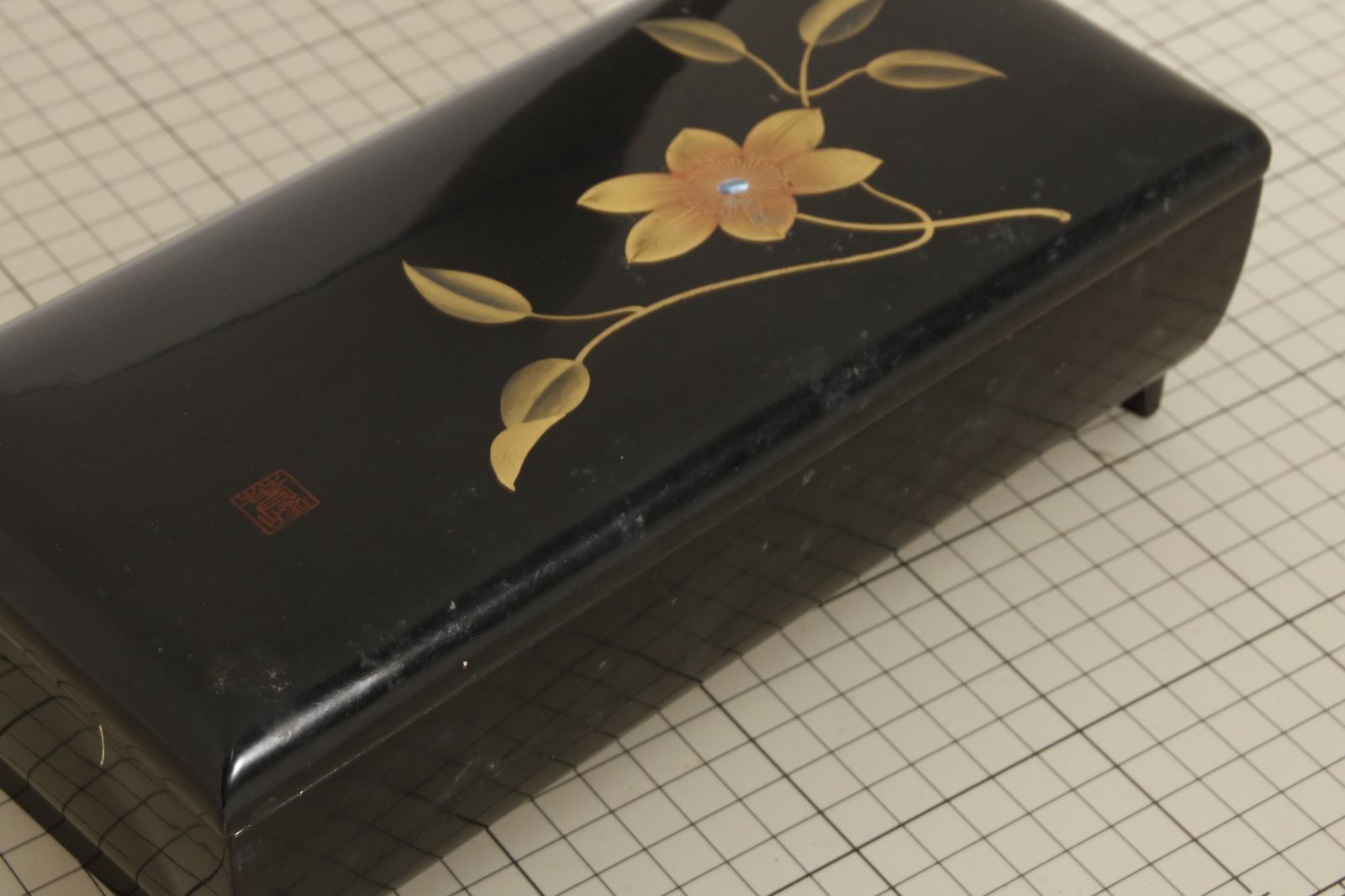 Ct2597 会津塗 ジュエリーケース 工芸品 漆器風 アクセサリーボックス