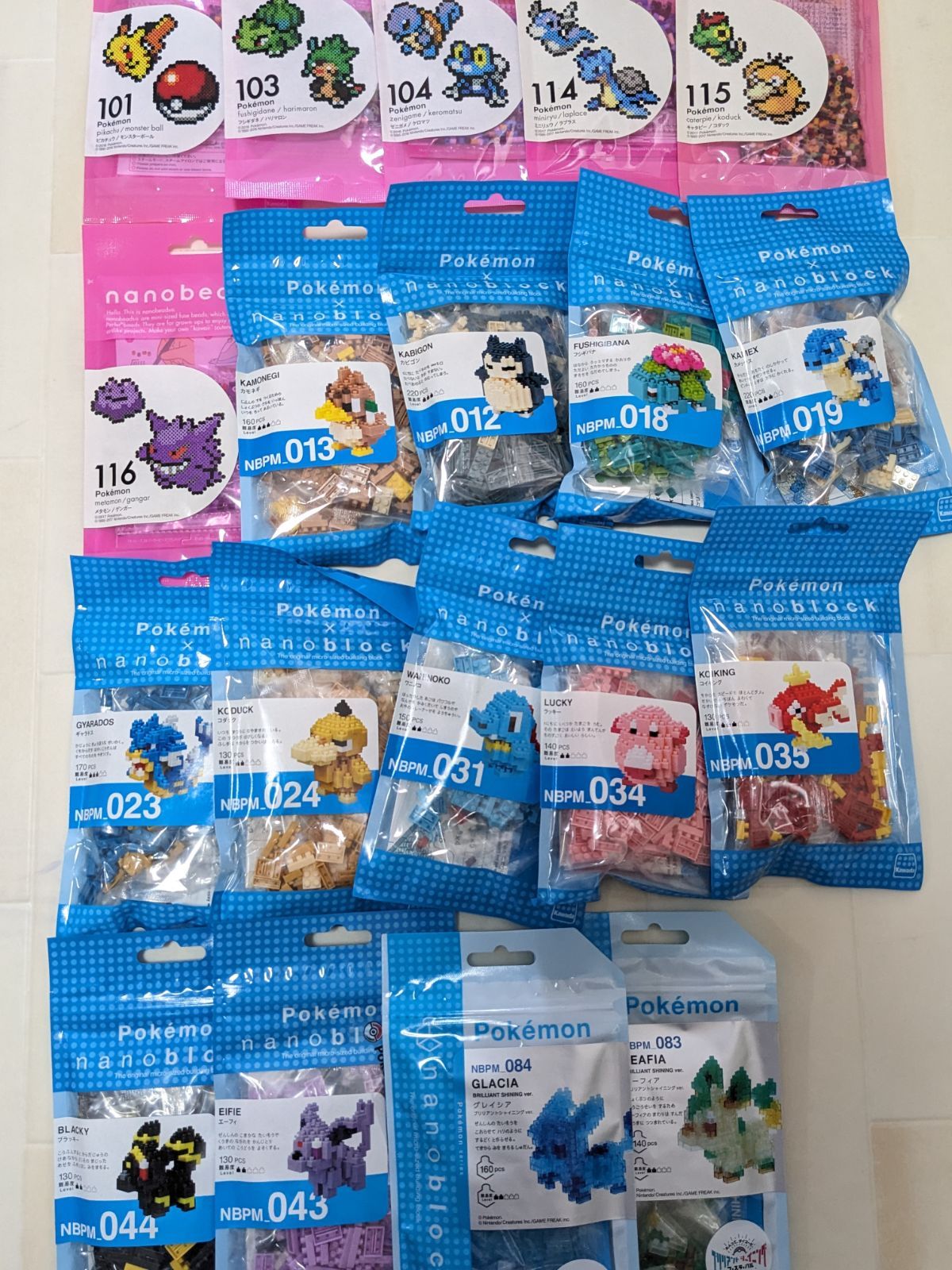 ナノビーズナノブロックポケットモンスターまとめ売り