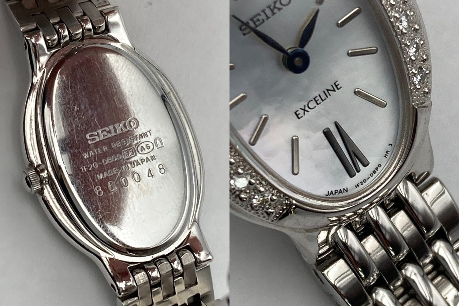 SEIKO セイコー エクセリーヌ ダイヤベゼル 腕時計 アナログ クォーツ