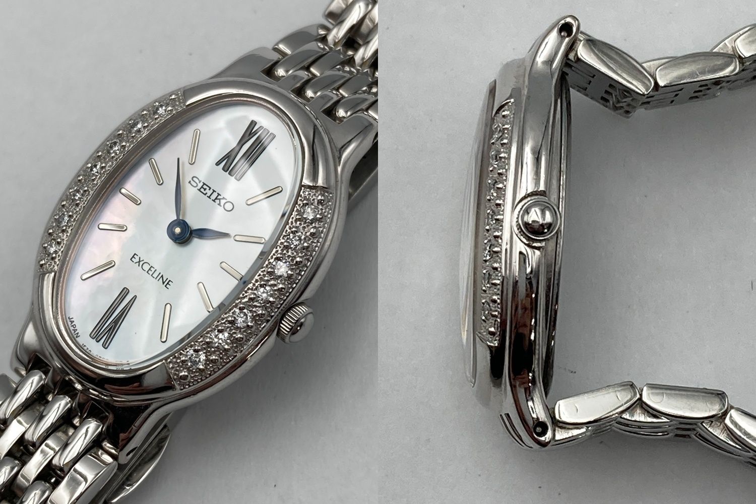 SEIKO セイコー エクセリーヌ ダイヤベゼル 腕時計 アナログ クォーツ