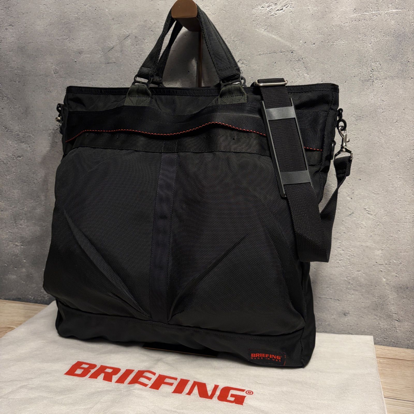 ✨BRIEFING ブリーフィング ヘルメットバッグ トート 2WAY ブラック 