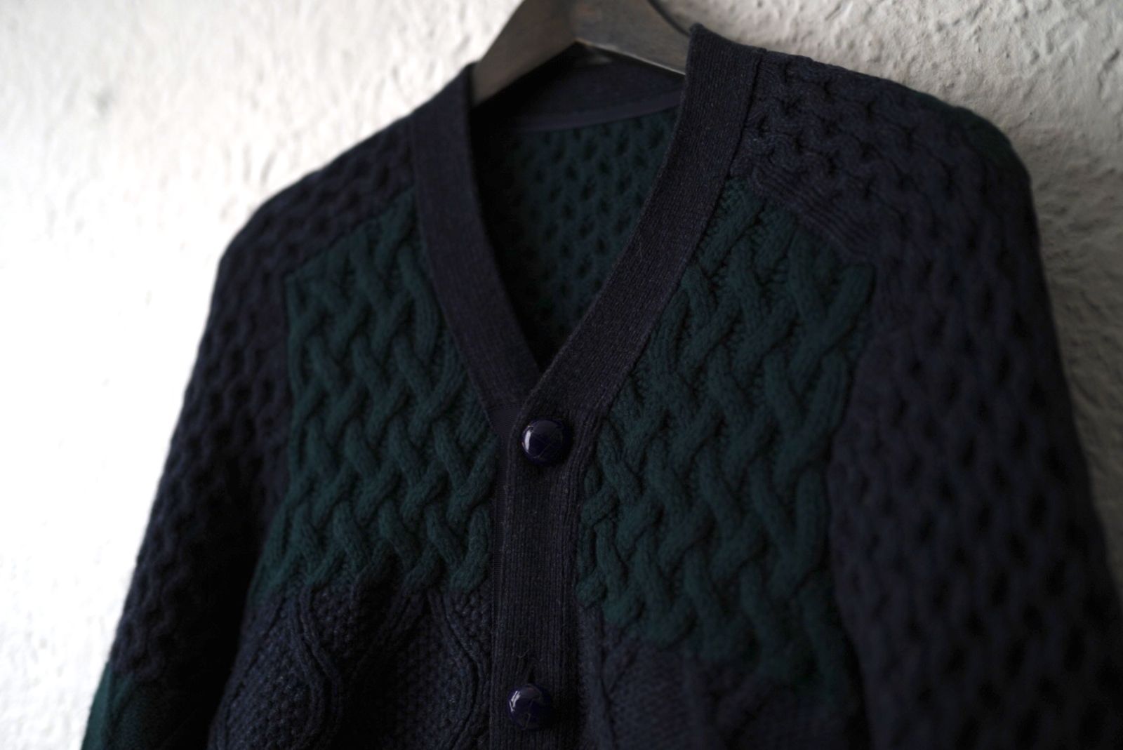 15AW Cable Knit Cardigan ケーブルニットカーディガンセーター