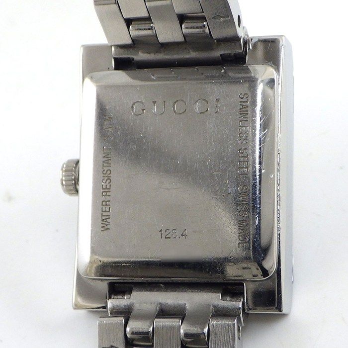 グッチ GUCCI 腕時計 Gフレーム 128.4 3ポイント ダイヤインデックス