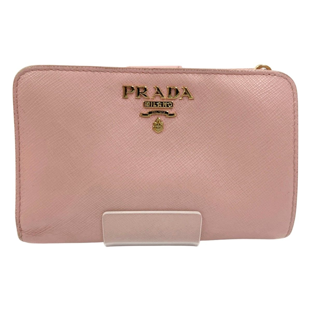 〇〇PRADA プラダ サフィアーノ ピンク2つ折り財布 ピンク - メルカリ