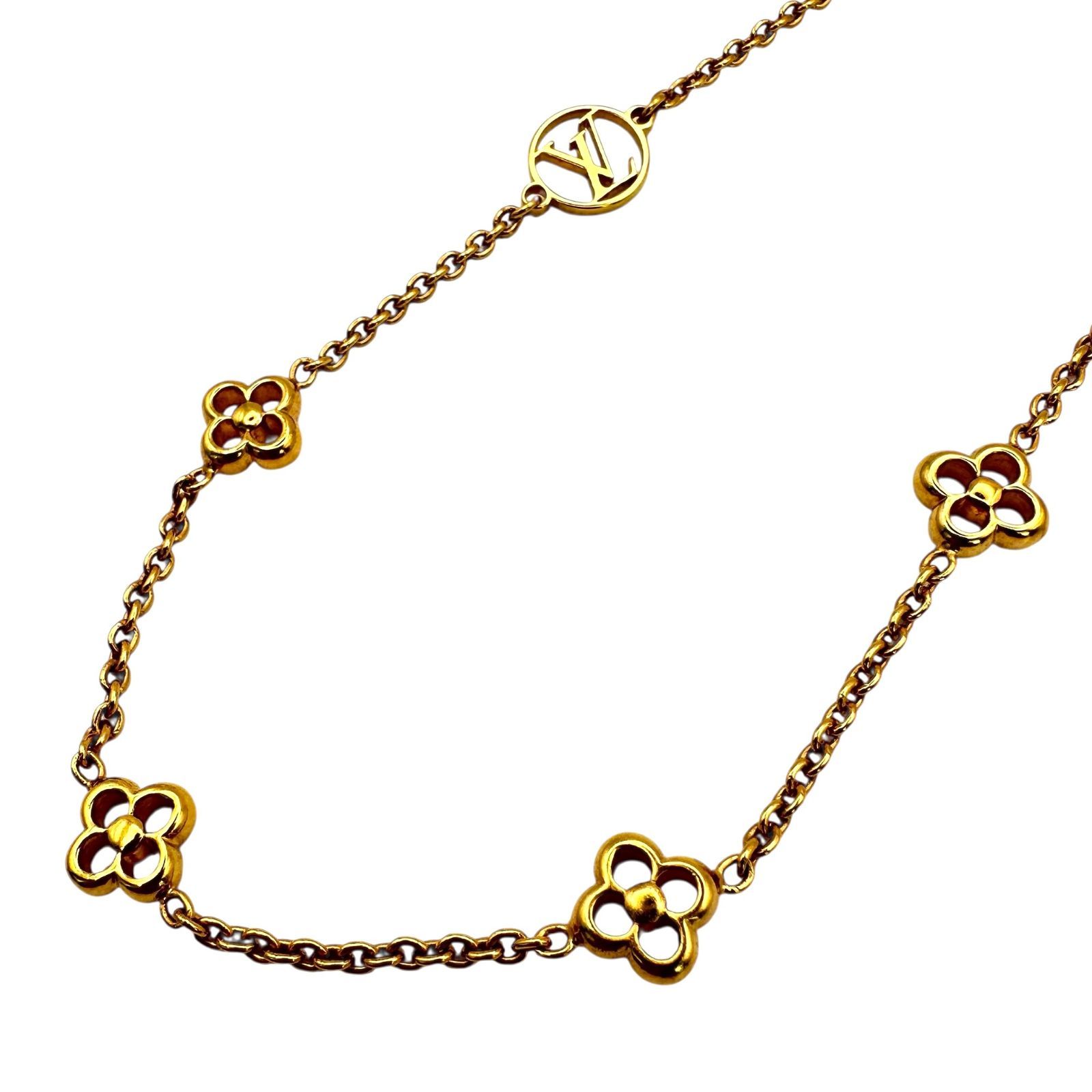 Louis Vuitton】ルイ・ヴィトン M68125 フラワーフル ネックレス 
