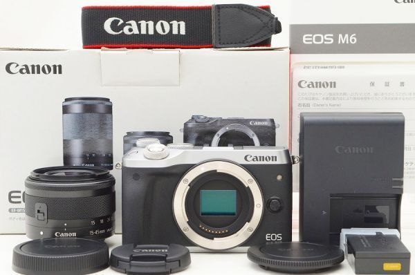 2026/3/22 ☆美品☆ Canon キャノン EOS M6 EF-M 15-45 IS STM レンズ