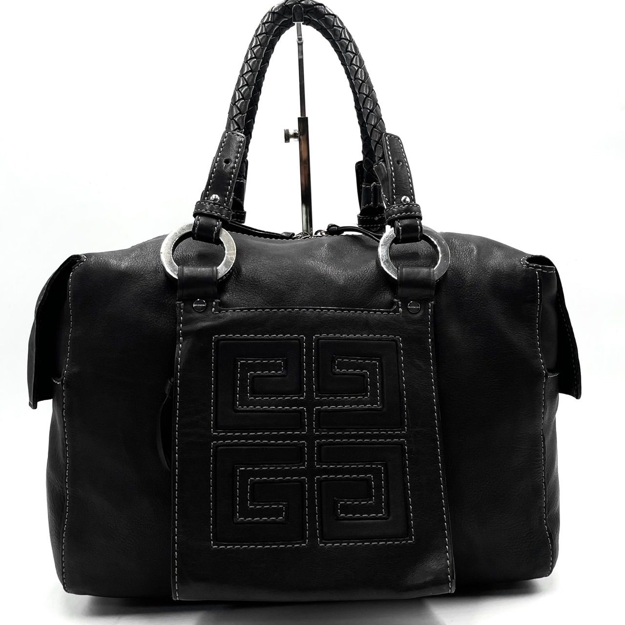 美品○ GIVENCHY ジバンシー ハンドバッグ トートバッグ 4Gロゴ 