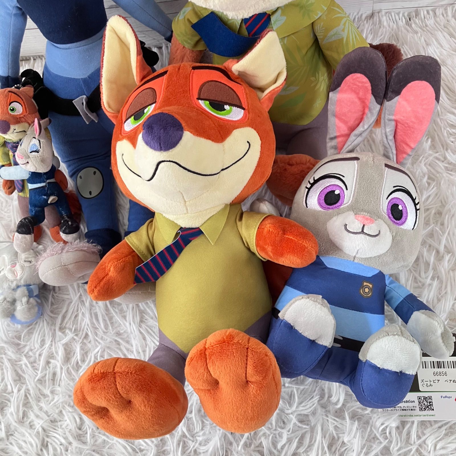 Disney ディズニー ズートピア ペアぬいぐるみ ニック ジュディ 5点 