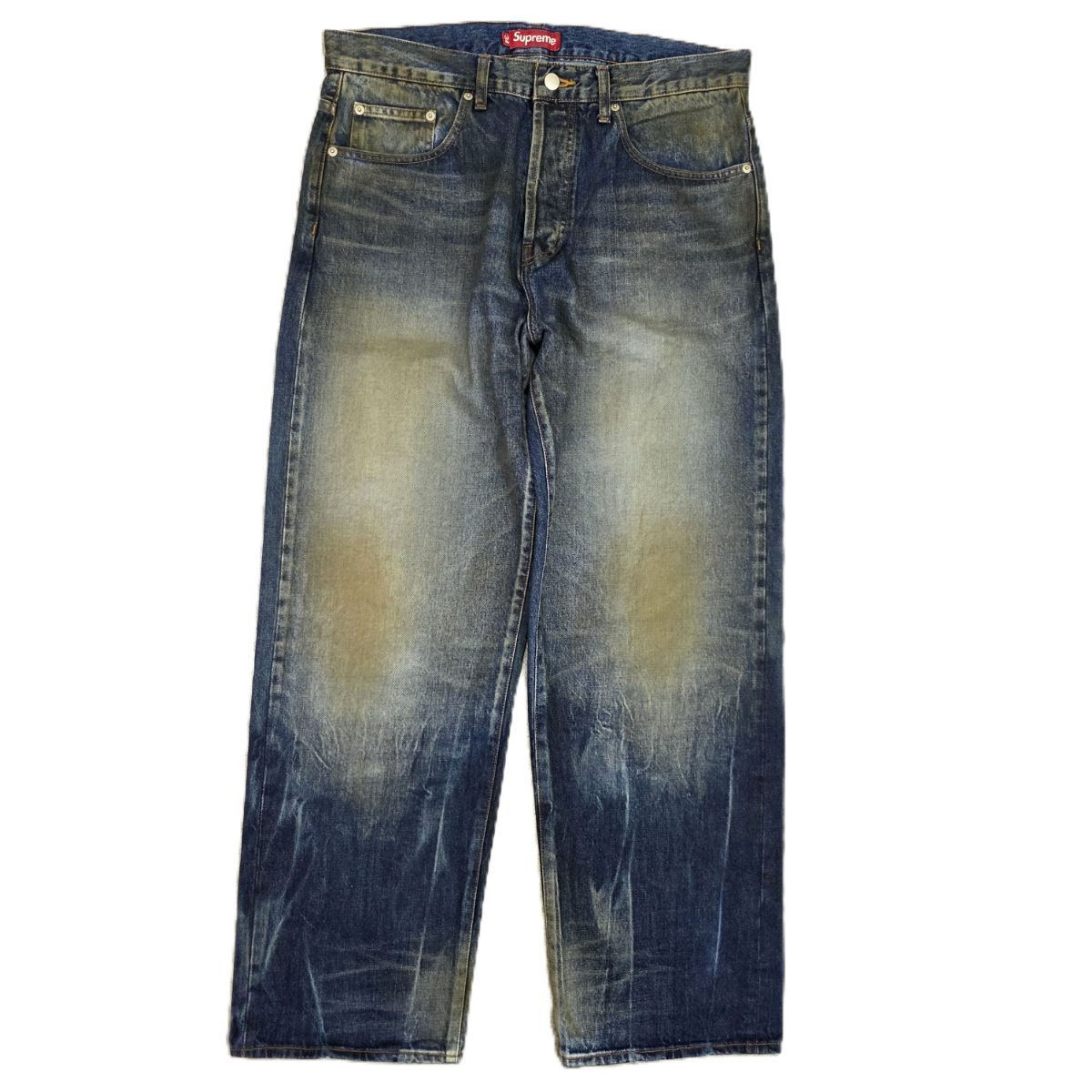 Loose Fit Selvedge Supreme Distressed Jean Supreme(シュプリーム 