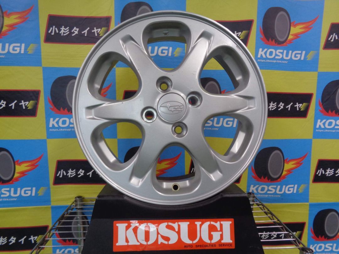 スバル R1 純正 15インチ 中古ホイール 4本セット 4.5J-15 4H100 +45