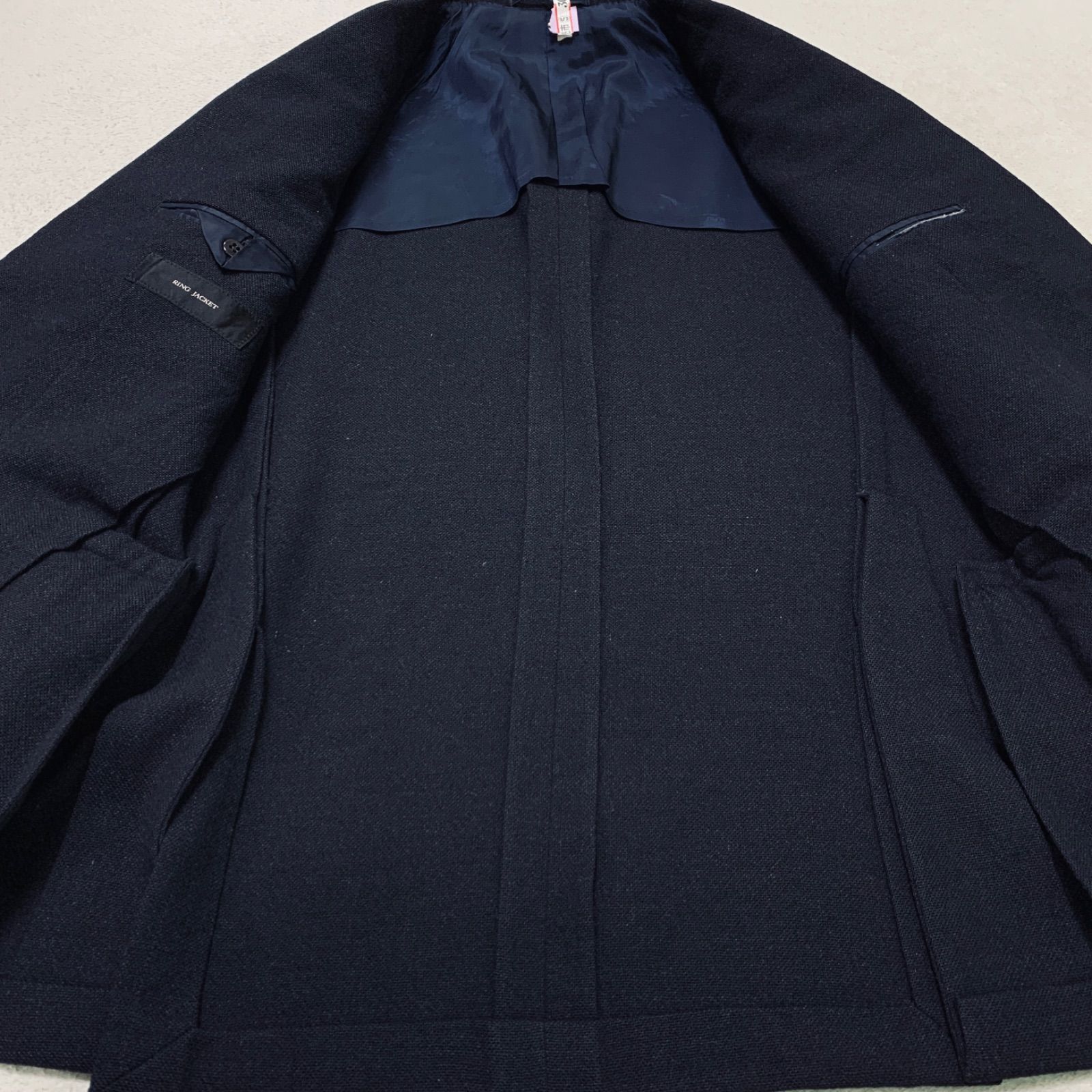RING JACKET テーラードジャケット クリーニング済 背抜き サイド 