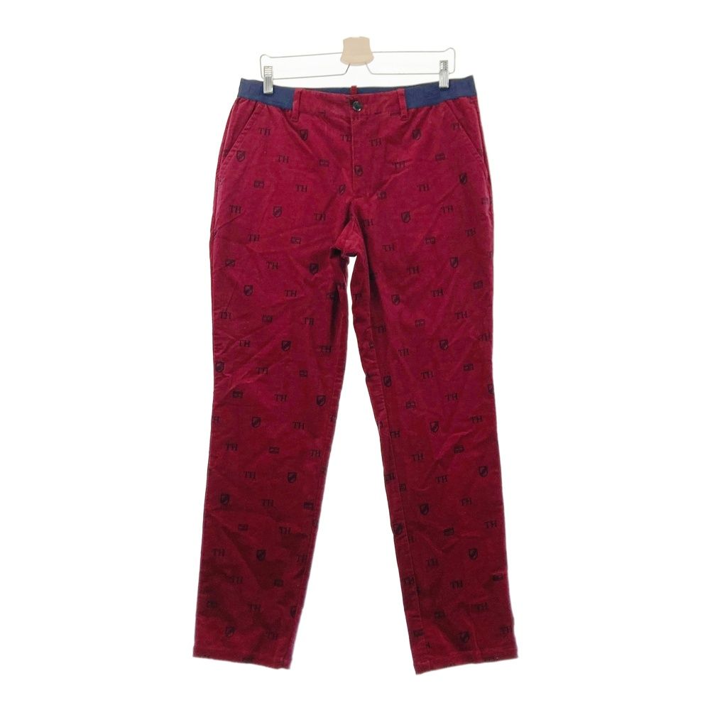 サイズ：XL TOMMY HILFIGER GOLF トミー ヒルフィガーゴルフ  コーデュロイパンツ  レッド系 [240101620802] ゴルフウェア メンズ ストスト