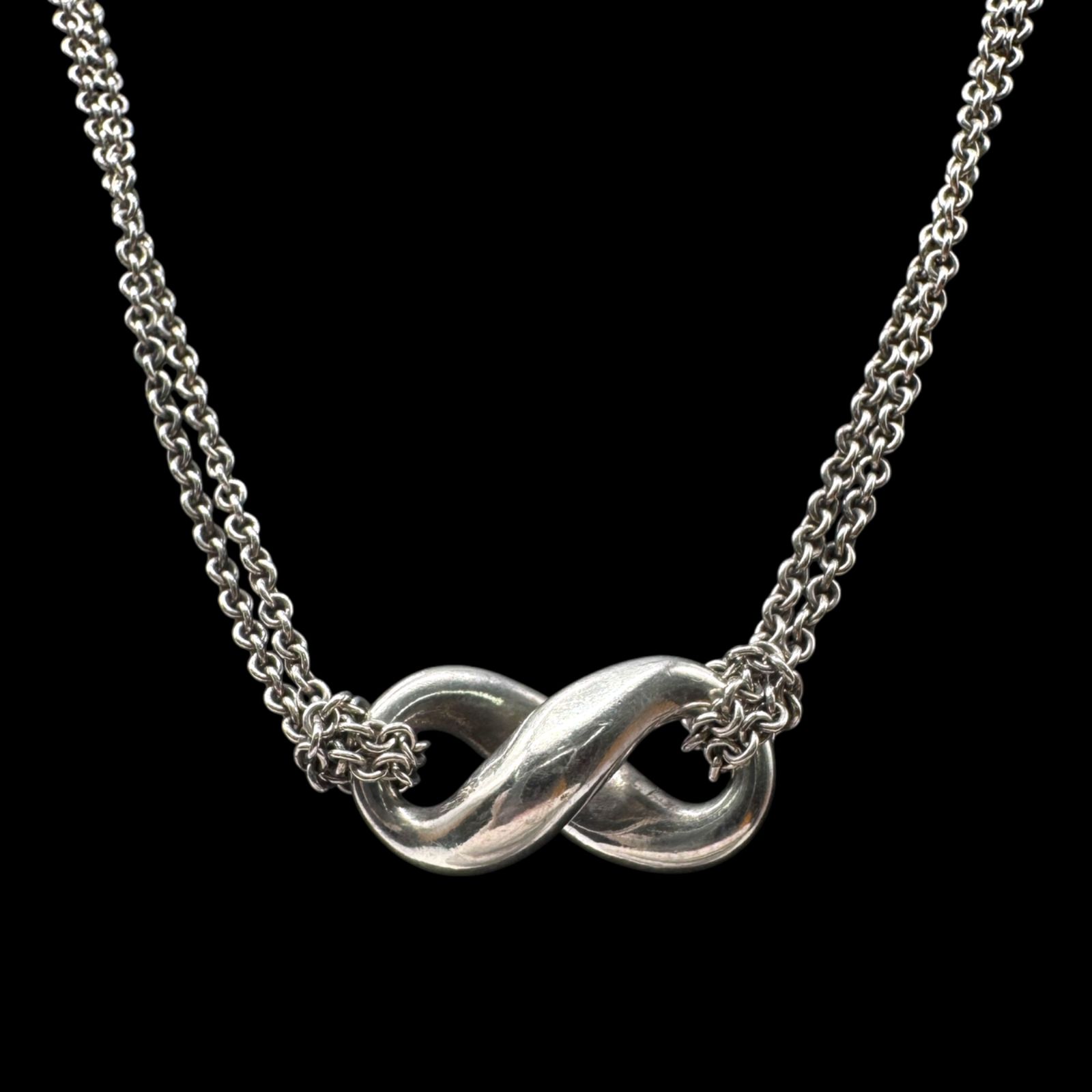 TIFFANY&Co. ティファニー インフィニティ ダブルチェーン 925 TIFFANY&Co. ティファニー インフィニティ ダブルチェーン 925